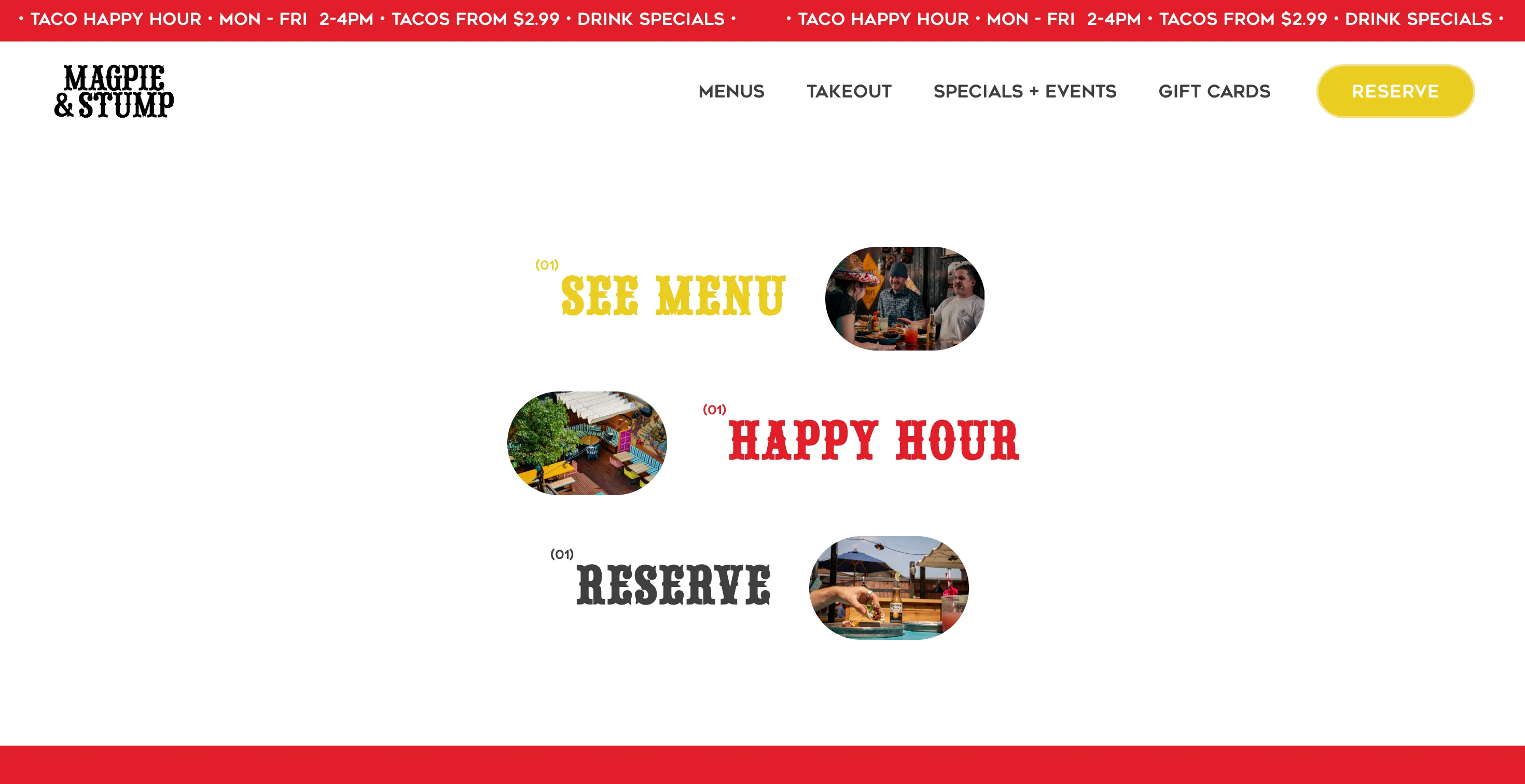 Magpie & Stump — Food & Beverage project