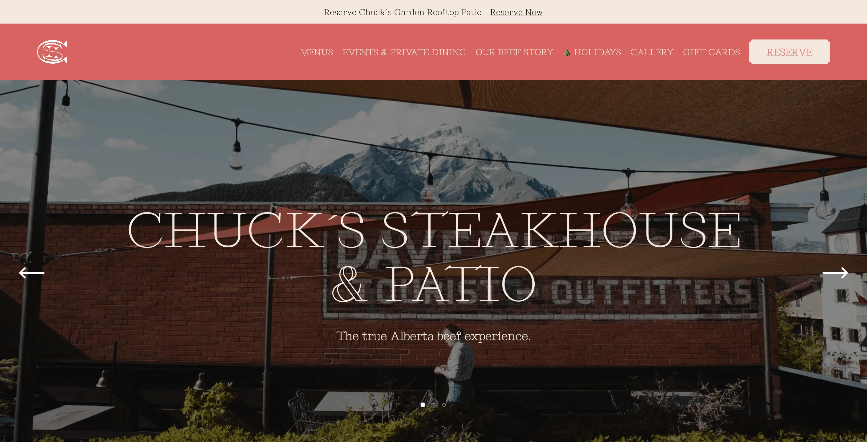 Chuck's Steakhouse & Patio — Food & Beverage project